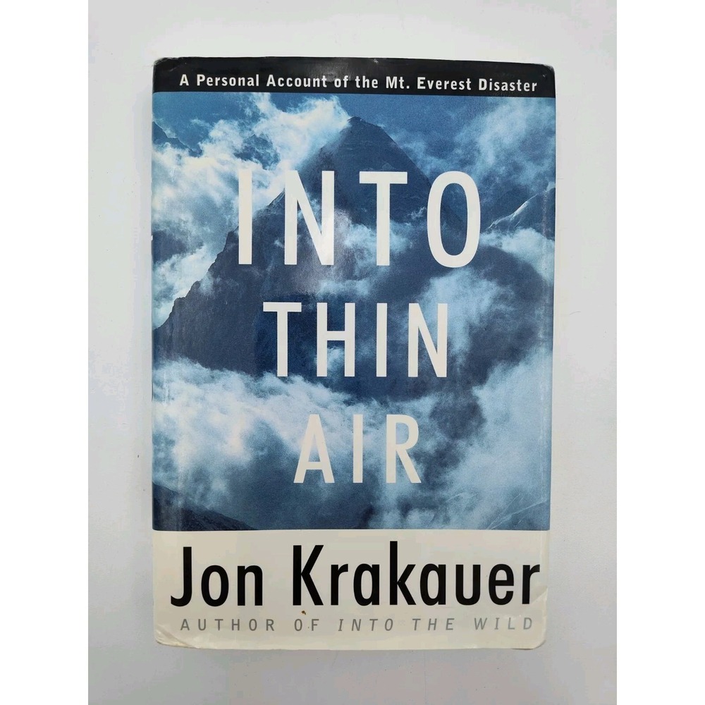 Into Thin Air‎ Personal Account of Mt. Everest Disaster Krakauer SEE PIC